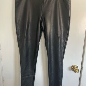 Mixit Black Faux Leather Leggings